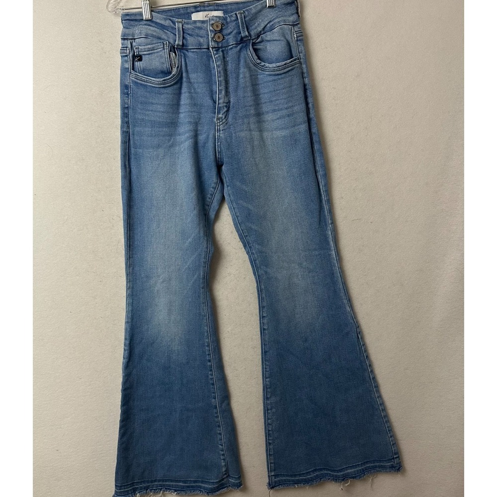 KanCan High Rise Super Flare Jeans Light Wash Bell Bottom KC7896M Size 11/29